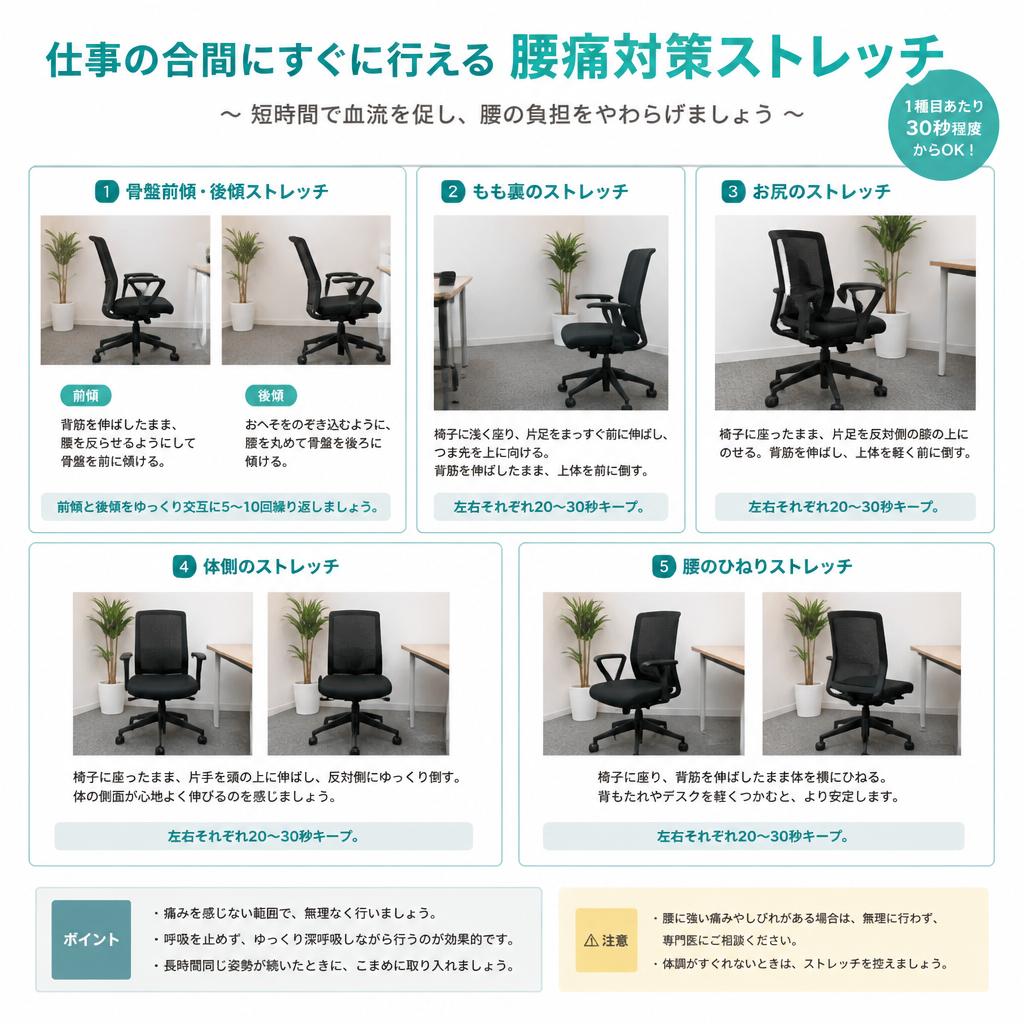簡単にできるストレッチの紹介