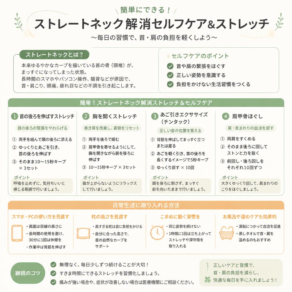 5. 自宅でできるセルフケア法