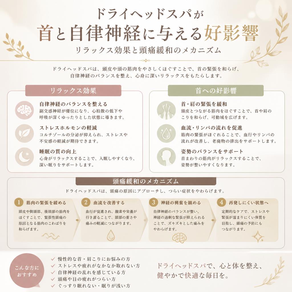 ドライヘッドスパのメリット