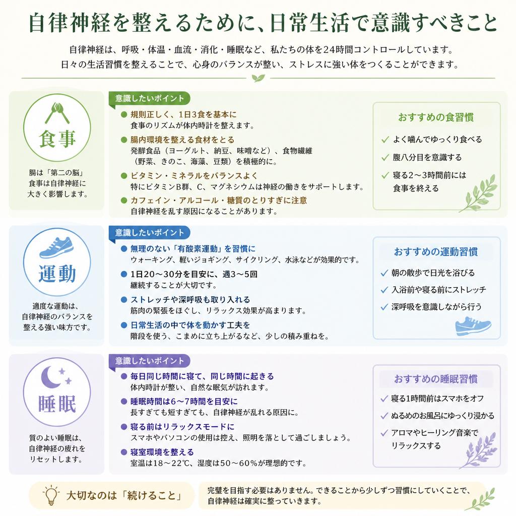 実践！自律神経を整えるライフスタイル