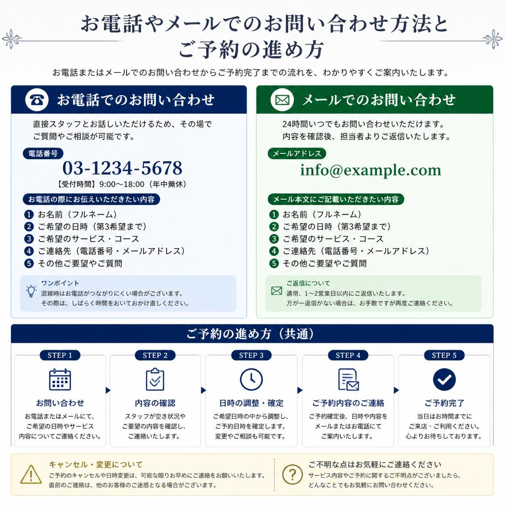 まずはお気軽にお問い合わせを！