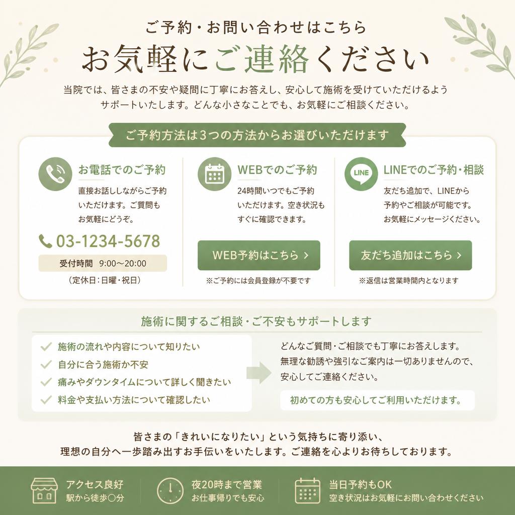7. お問い合わせ・ご予約
