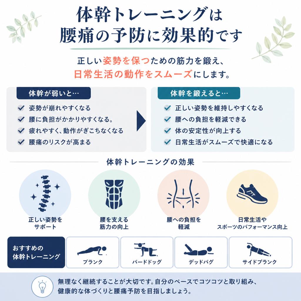体幹トレーニングの必要性