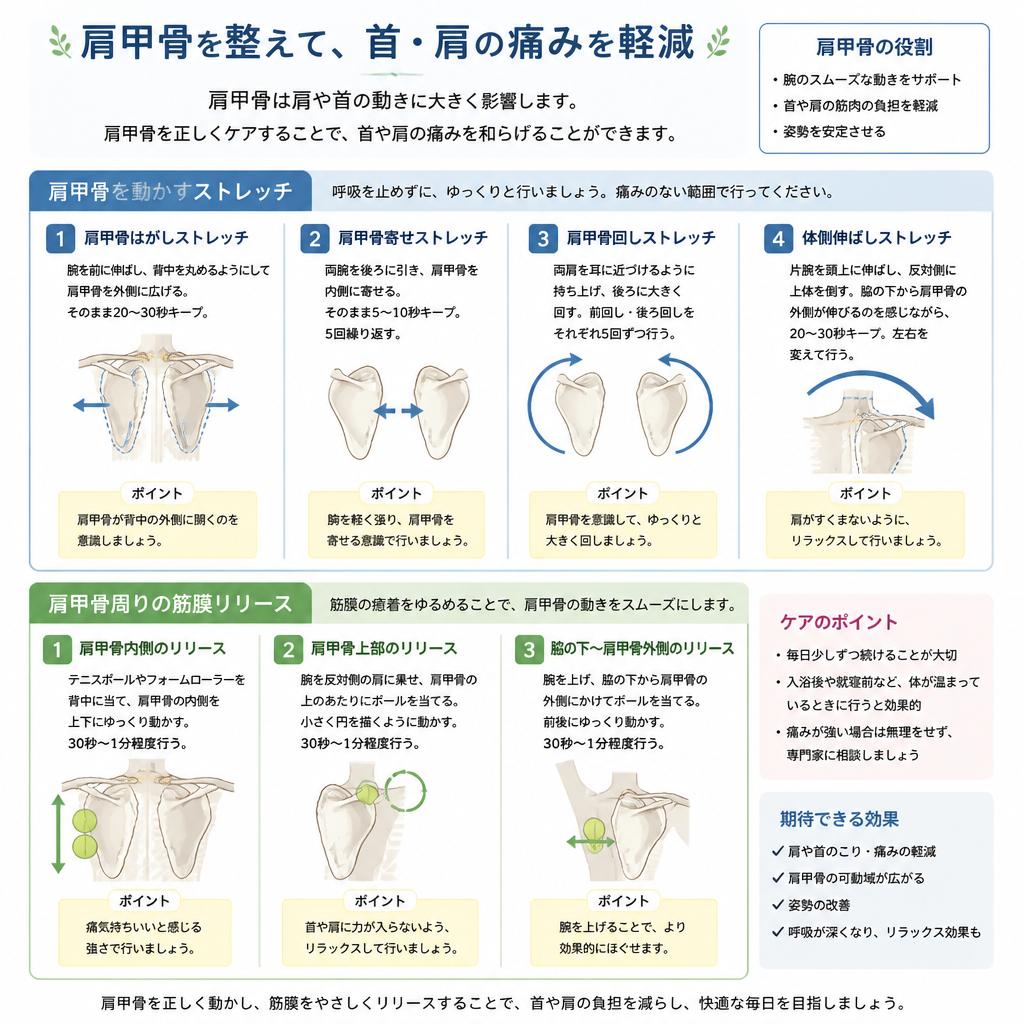 肩甲骨のケアが鍵