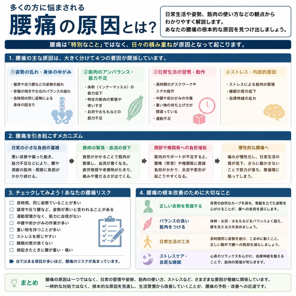 腰痛の原因とは？
