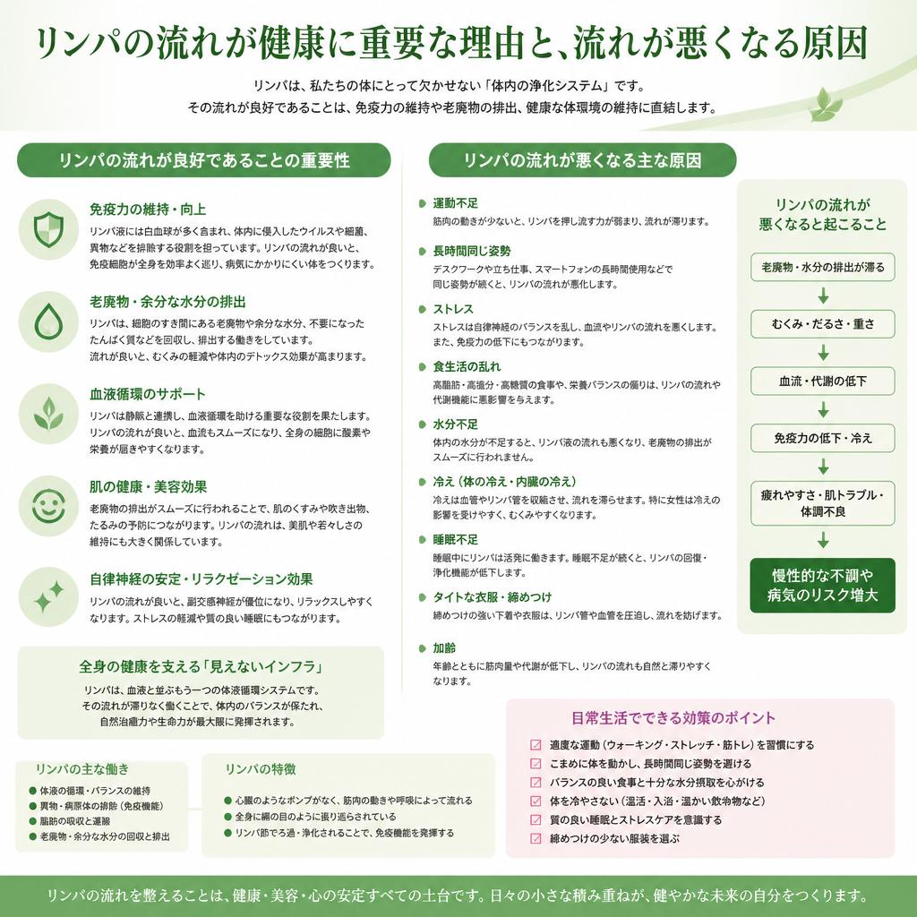 リンパの役割と健康