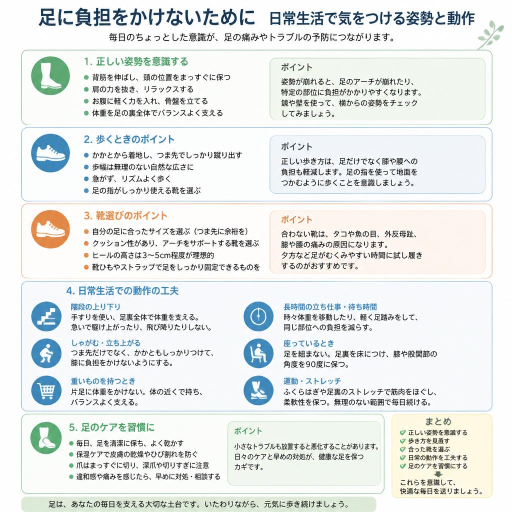 日常生活で気をつけるポイント