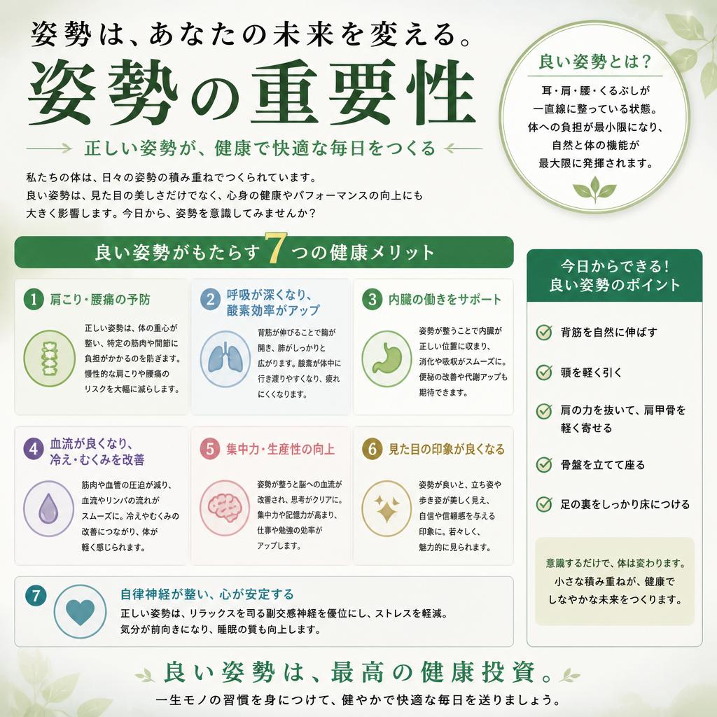 5. 姿勢矯正で健やかな毎日