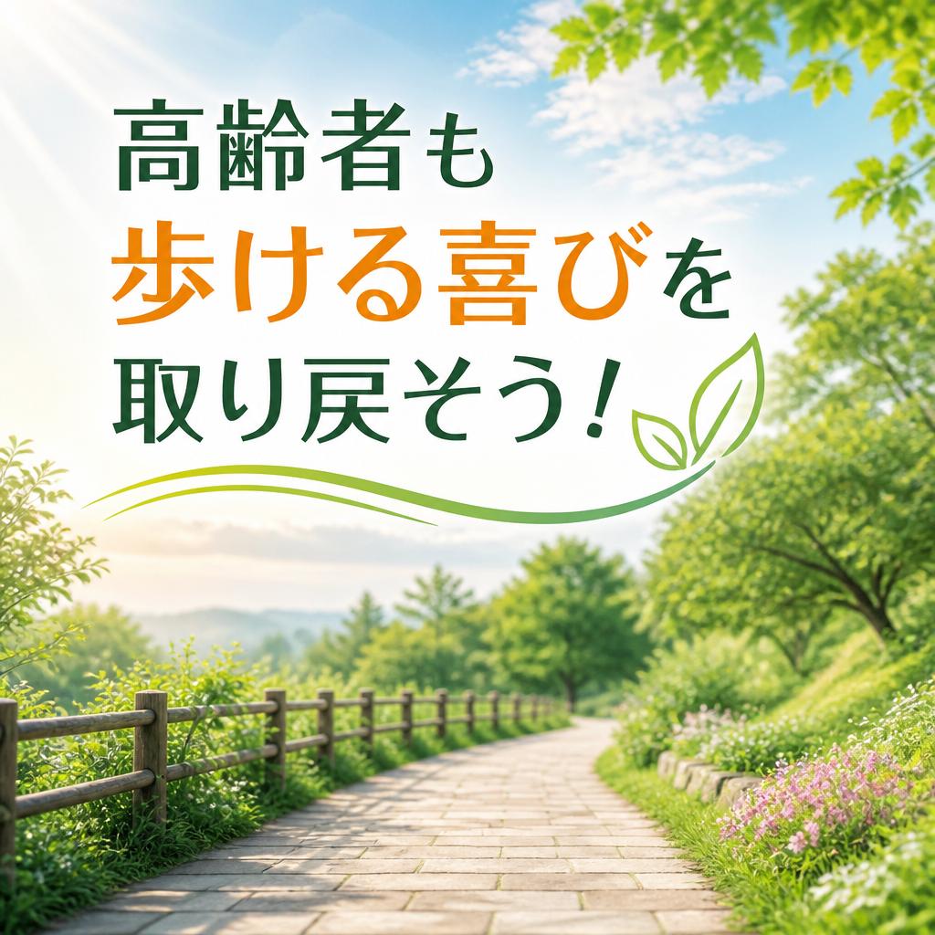 高齢者も歩ける喜びを取り戻そう！