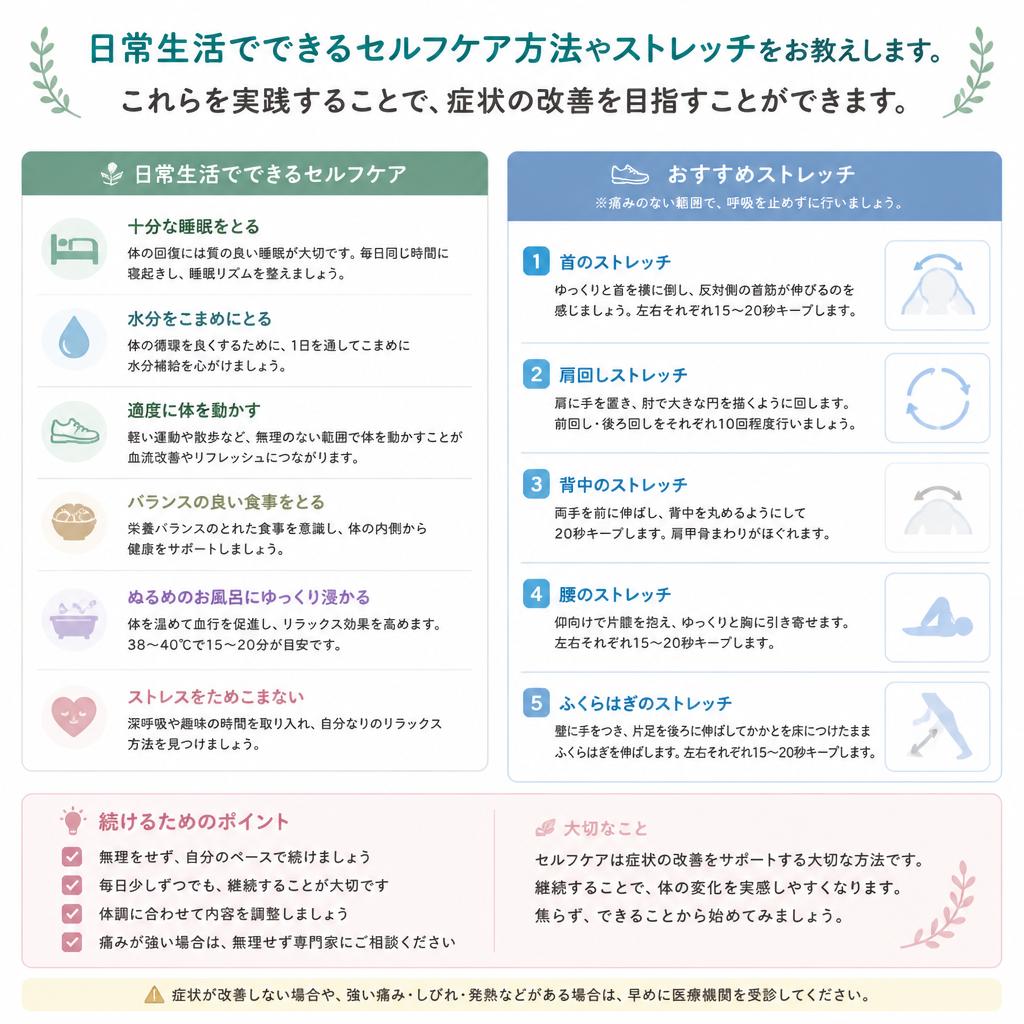 セルフケアの推奨法